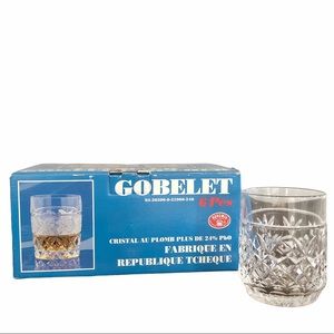 NEW 6 Crystal Tumblers